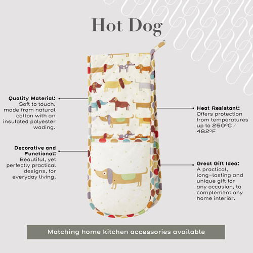 Ulster Weavers Hot Dog Double Oven Glove Cream sn3.jpg