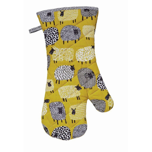 Ulster Weavers Dotty Sheep Gauntlet Oven Glove Yellow sn1.jpg