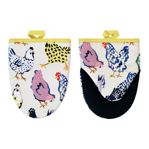 Ulster Weavers Chick Chicken Microwave Mitts Pair Yellow sn1.jpg