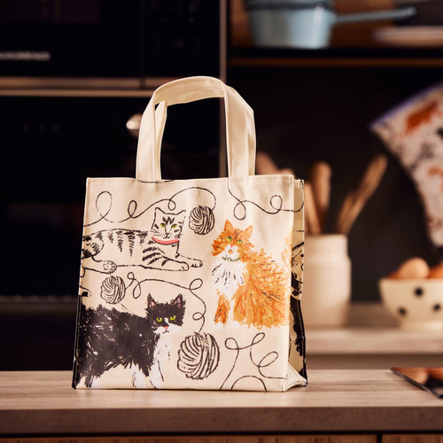 Ulster Weavers Feline Friends PVC Bag Small Grey sn3.jpg