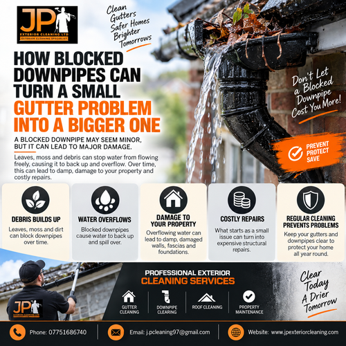 How Blocked Downpipes Can Turn A Small Gutter Problem Into A Bigger One.2