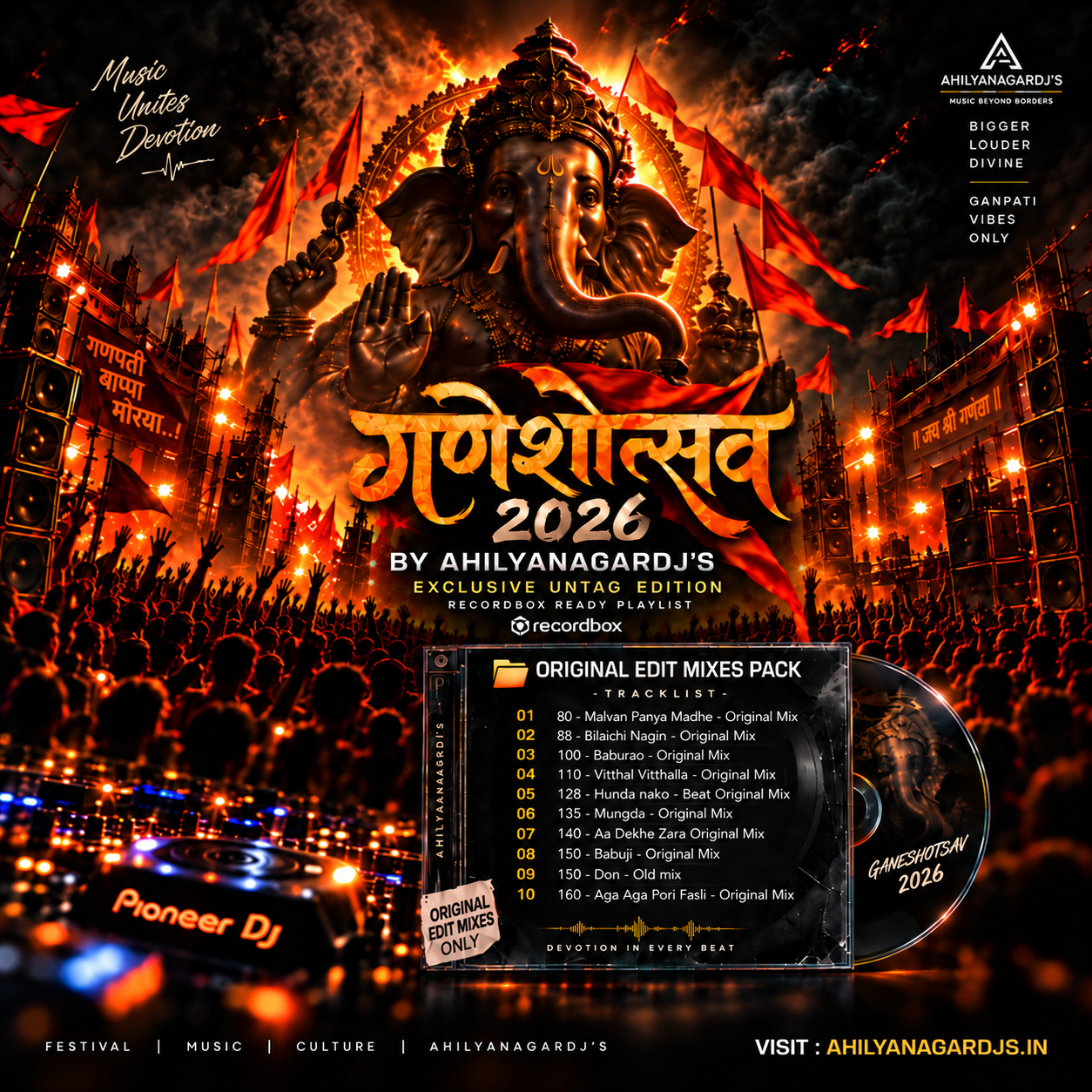 Original Edit Mixes Pack - गणेशोत्सव 2026