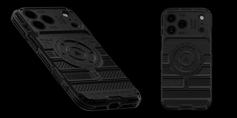 A black cell phone case - Hình ảnh vỏ Grip dbrand