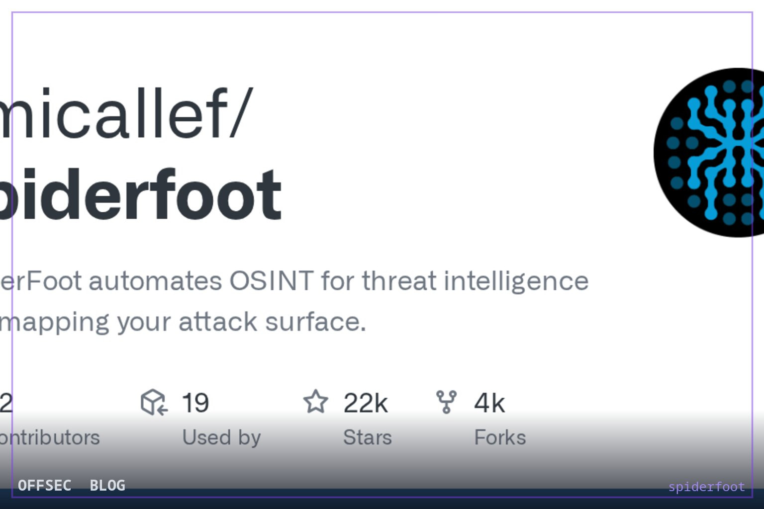 spiderfoot for automating OSINT reconnaissance and attack surface mapping