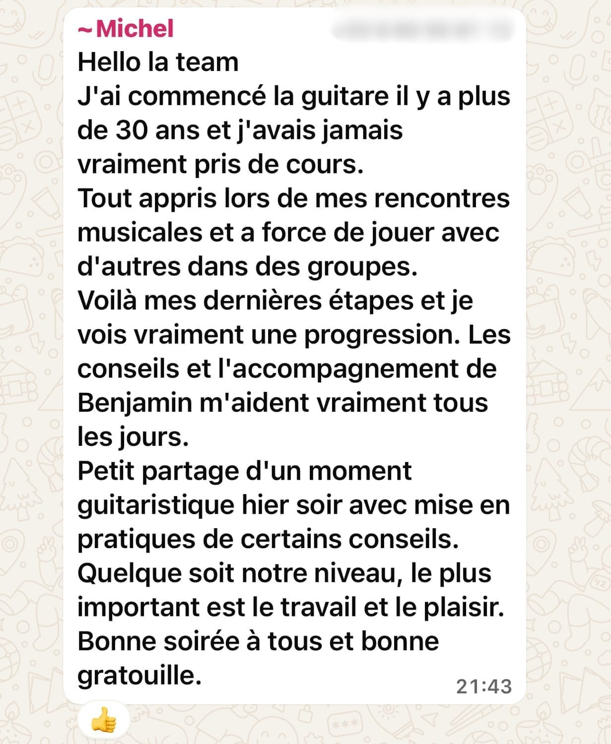 Témoignage élève Why Note Music