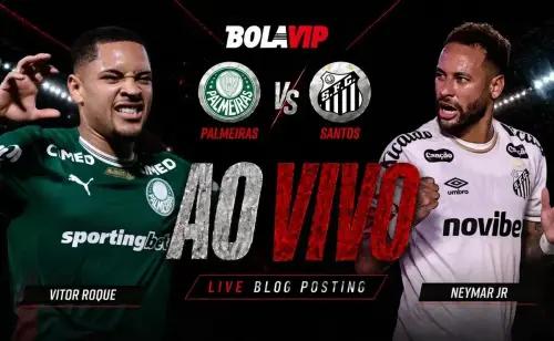 Flaco López brilha e Palmeiras impõe 3 a 0 no Santos em duelo decisivo da Copa do Brasil
