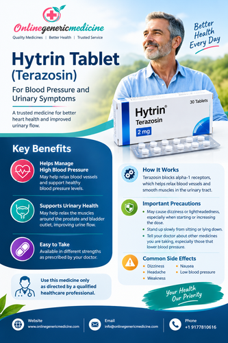 Hytrin Tablet (Terazosin) for Blood Pressure - OnlineGenericMedicine. Com.2