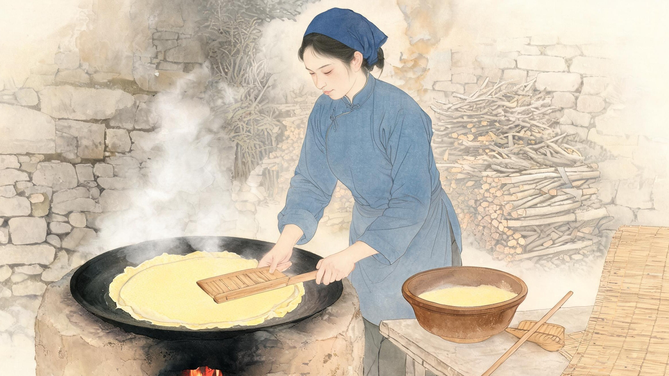 沂蒙煎饼·工艺