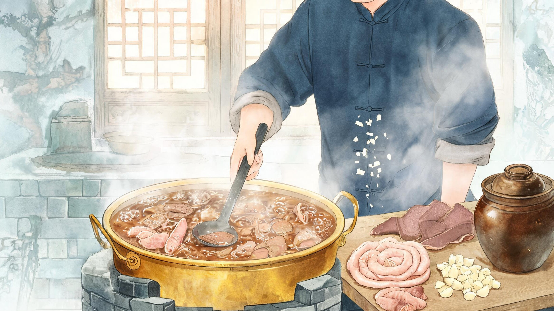 炒肝·工艺