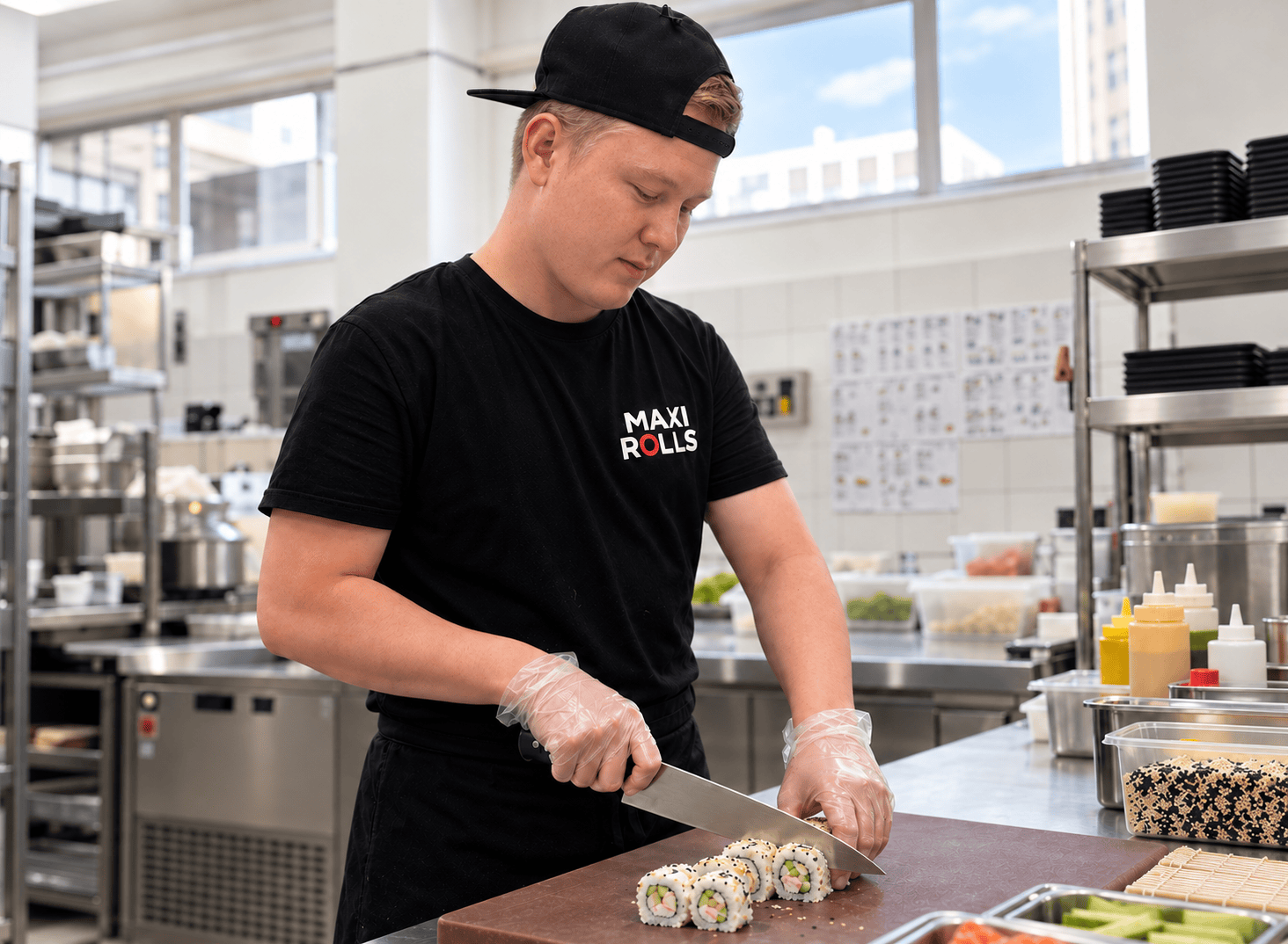 Команда MAXI ROLLS за работой