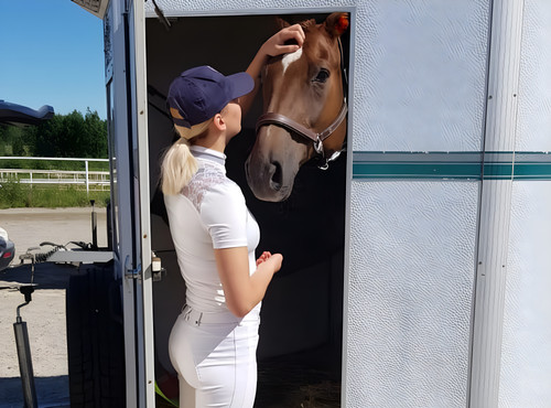 Matilda and Ronny before the competition..1