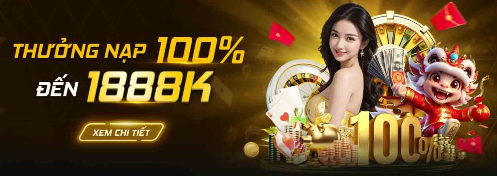 888b - Thưởng nạp 10% đến 1888K
