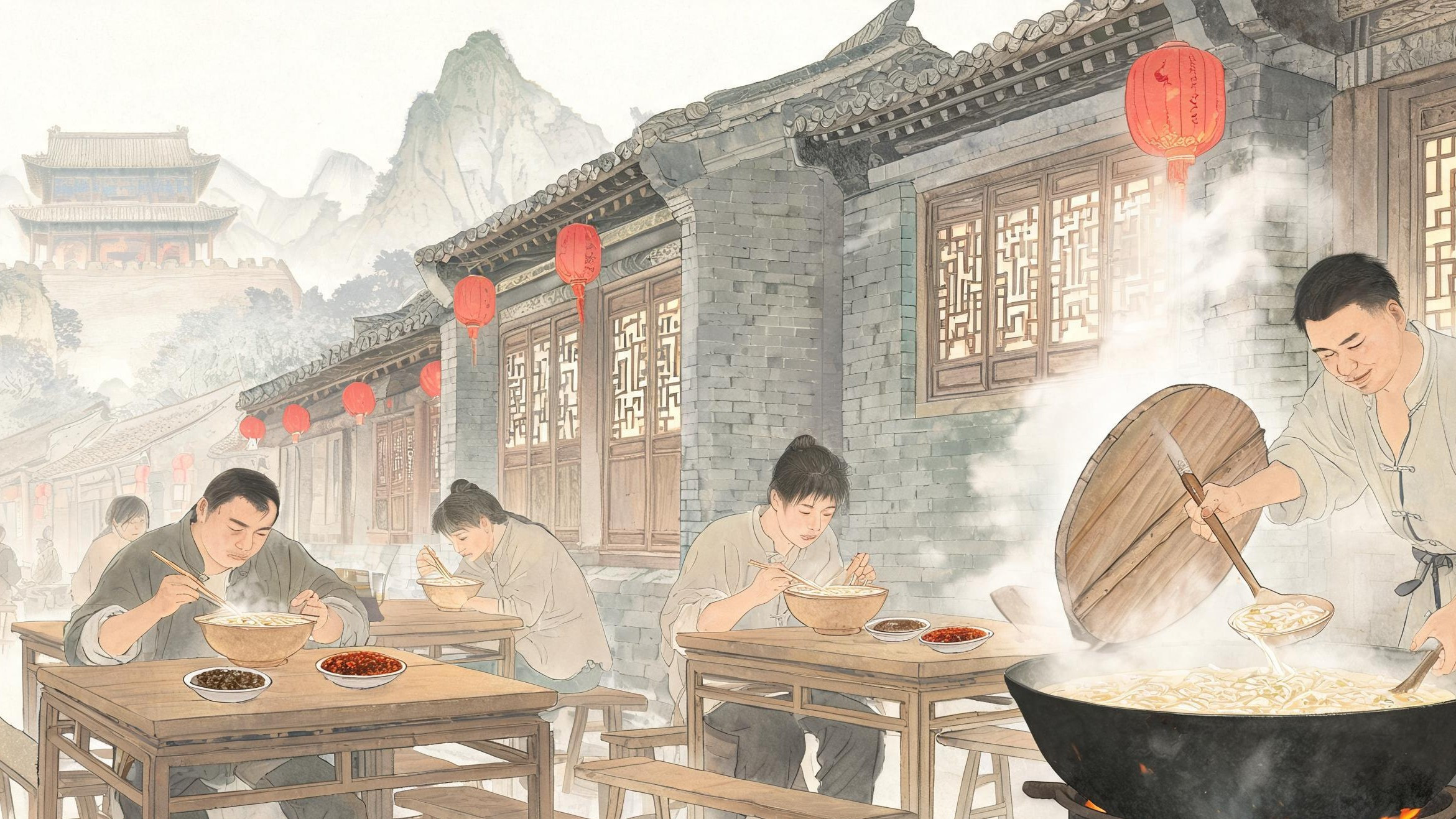 洛阳浆面条·食俗