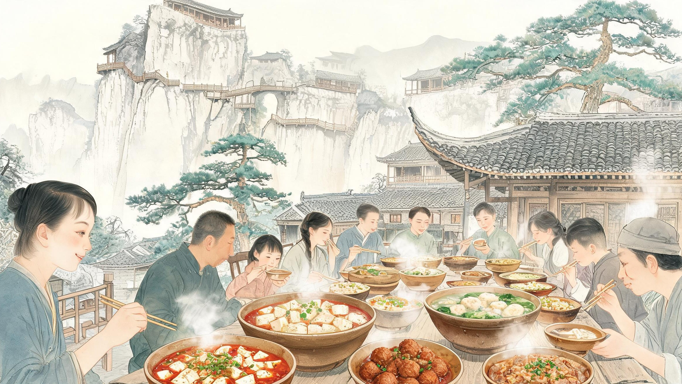 剑门关豆腐·食俗