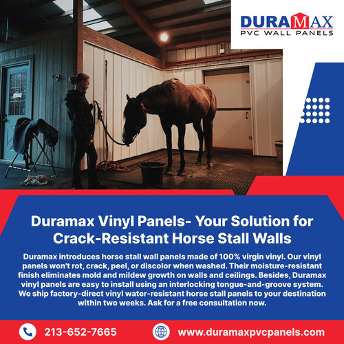 ​Duramax Vinyl Panels- Your Solution for Crack-Resistant Horse Stall Walls.1