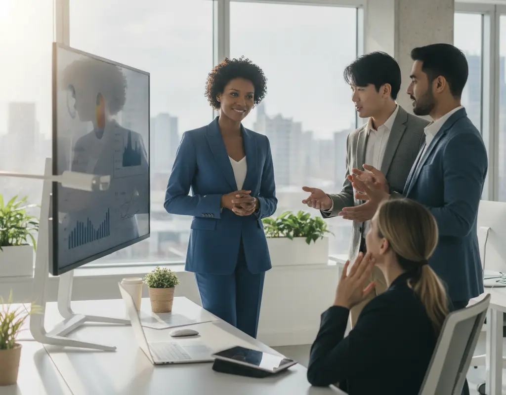 New manager effectively delegating tasks to a team