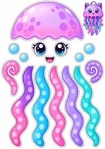 molde de ├ígua viva kawaii para recortar.png