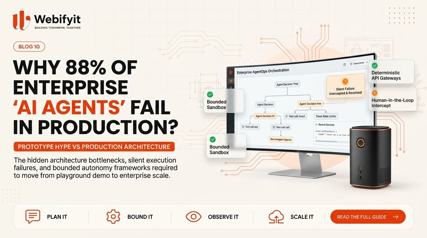 Why 88% of Enterprise AI Agents Fail in Production: Architecture Bottlenecks and Bounded Autonomy