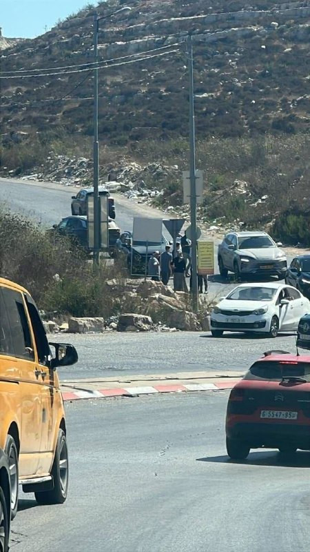 صورة | جانب من مستوطنين يقتحمون أطراف قرية سردا شمال رام الله...