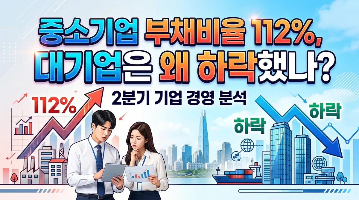 중소기업 부채비율 112%, 대기업은 왜 낮아졌나(2분기 경영분석)