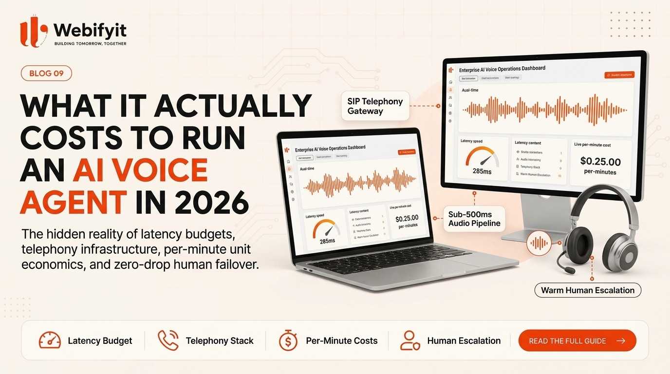 What It Actually Costs to Run an AI Voice Agent in 2026: Latency, Telephony, and Human Failover