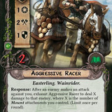 Aggressive Racer Front Face