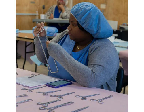 Central Sterile Processing student at work lab.jpg