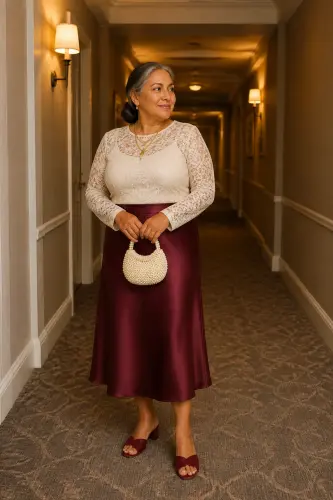 plus size date night outfits over 40 18 chic burgundy skirt and lace top 18 1791470127.webp