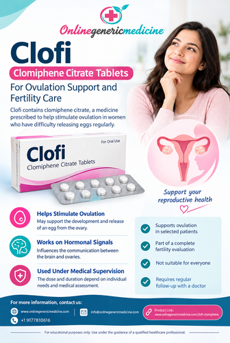 Clofi Clomiphene Citrate Tablets for Ovulation Support-OnlineGenericMedicine. Com.2