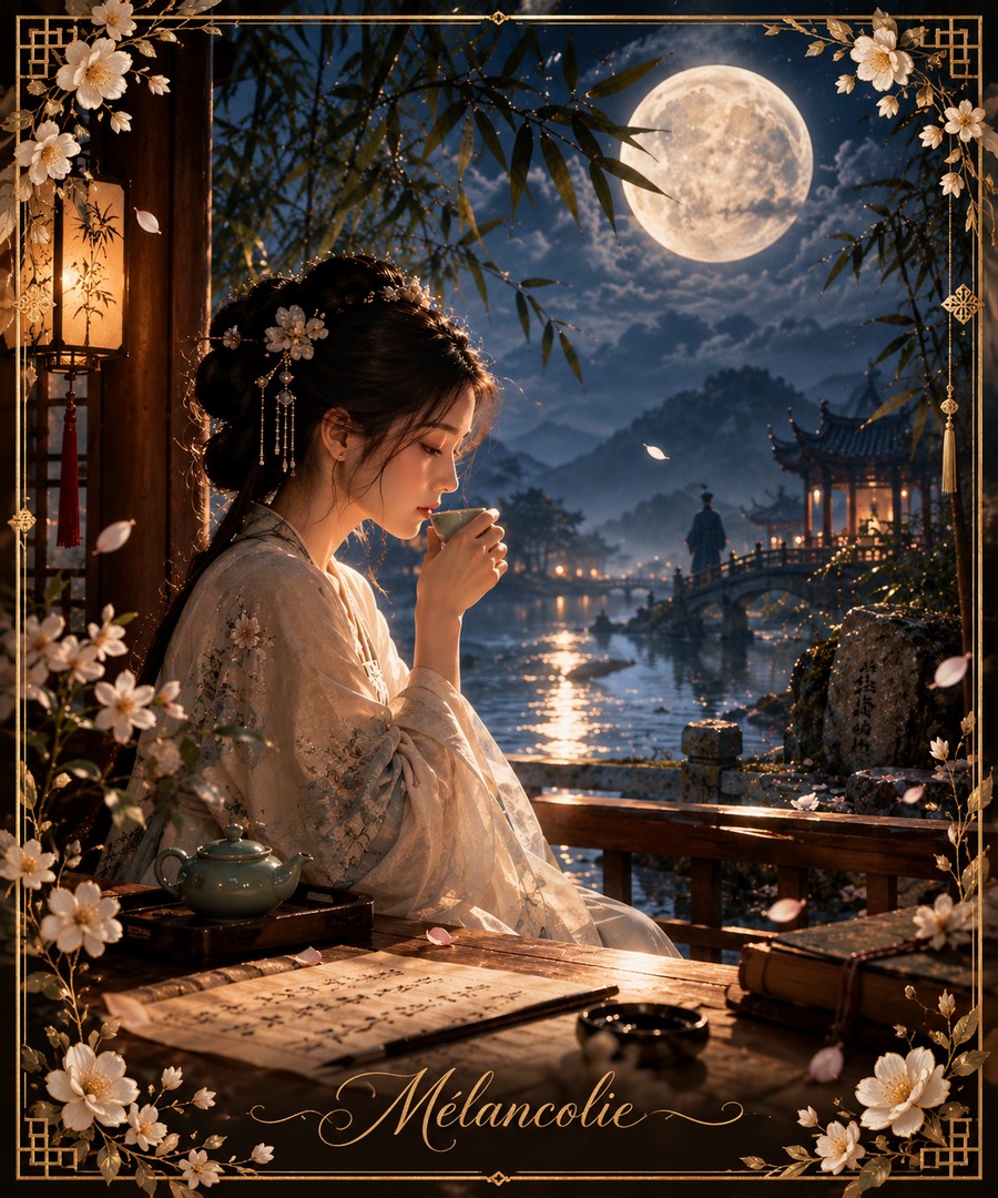 M&eacute;lancolie et la lune orientale