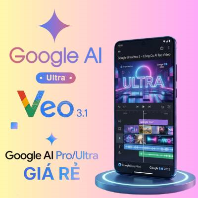 Nâng Cấp Google Gemini AI Pro Veo3 - 18 Tháng Chính Chủ
