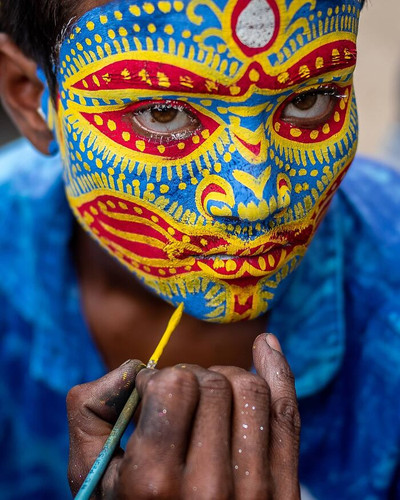 “Face Painting At Gajan” By Saurabh Sirohiya.jpg