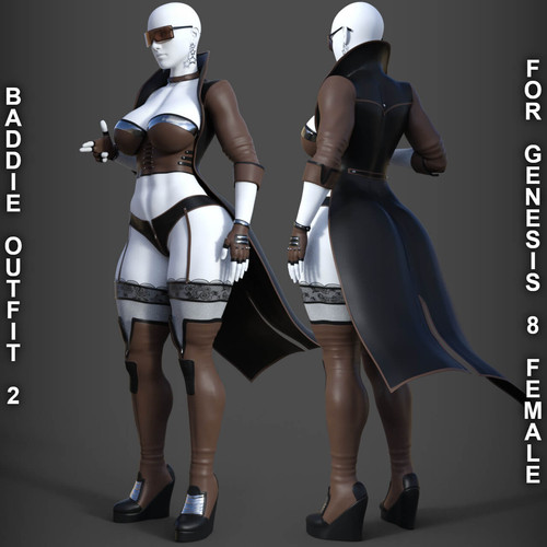baddie outfit 2 for genesis 8 female 03.1