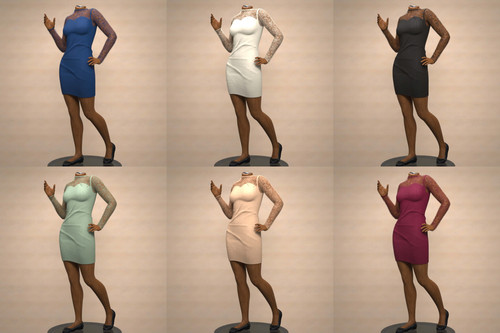 yoke mini dress outfit for genesis 9 01.1