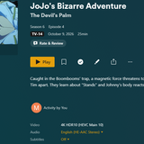 JoJos Bizarre Adventure S06E04 2160p HDR Ai Upscale Screenshot0 Mesc