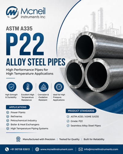ASTM A335 P22 Chrome Moly Alloy Steel Pipe Supplier & Exporter in USA, Turkey & Nigeria.png