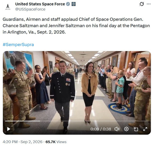 Chief of Space Operations Gen. Chance Saltzman departs the Pentagon.jpg