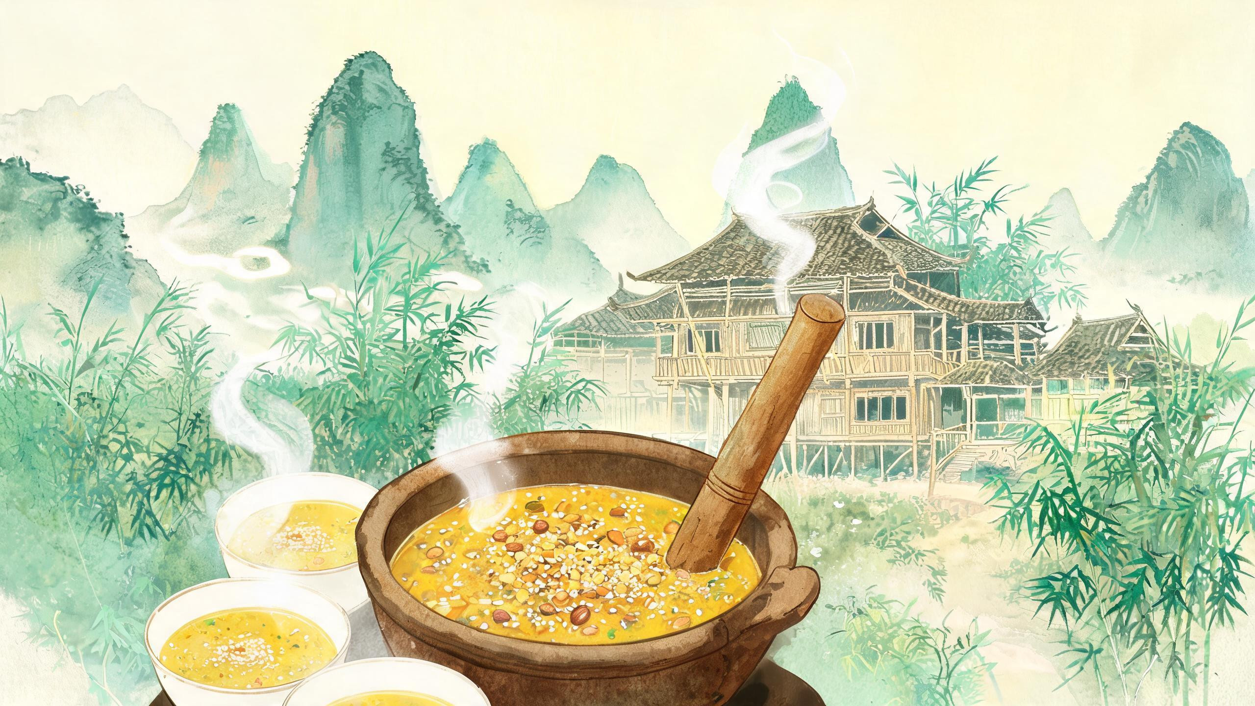 广西恭城打油茶