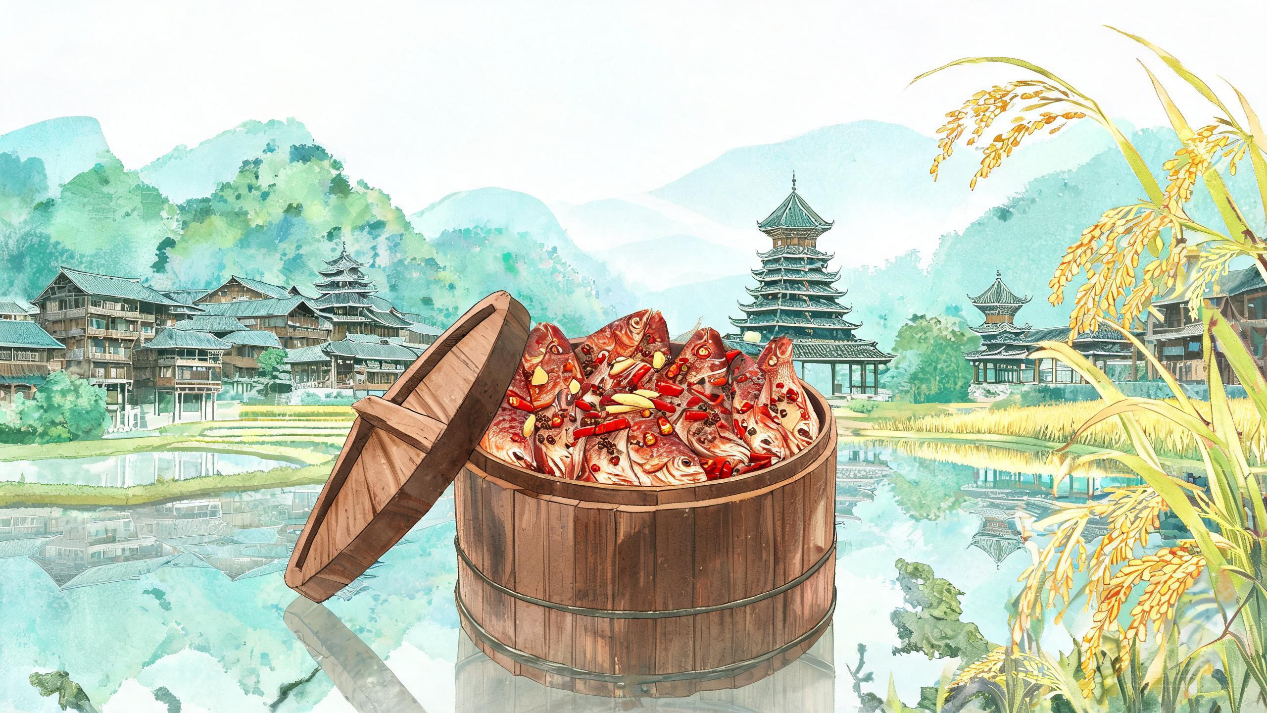 贵州黎平侗家腌鱼