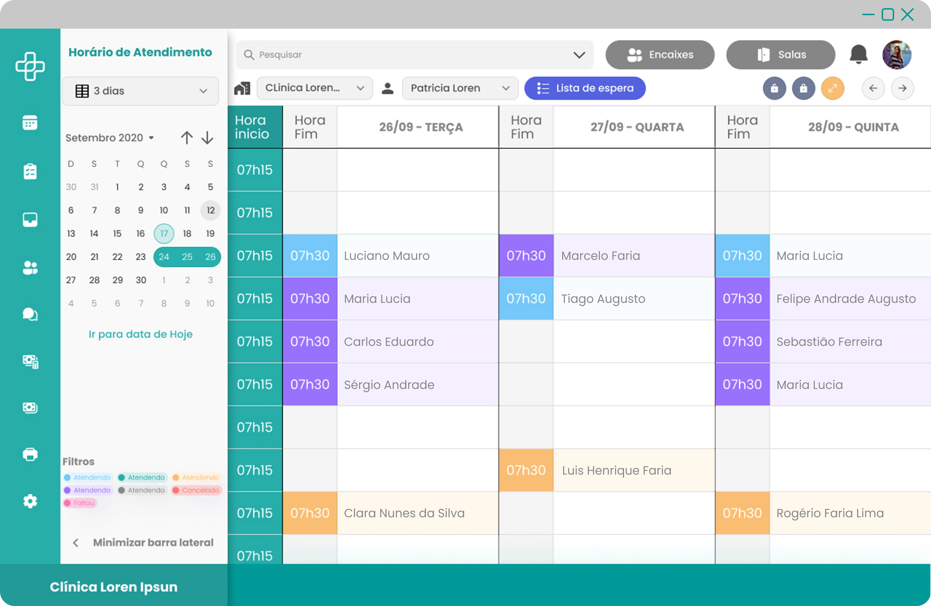 Gestão de Agendas Médicas App Health