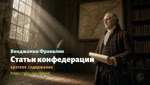 Читать краткий пересказ книги Бенджамина Франклина «Статьи конфедерации». Бенджамин Франклин: «Стать.jpg