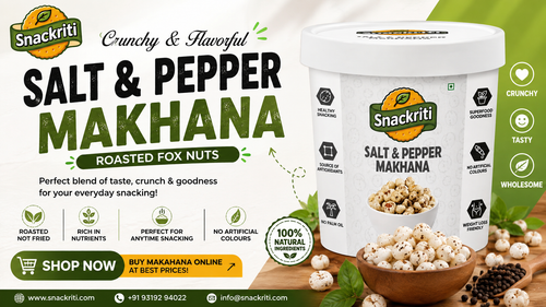 Snackriti Salt & Pepper Makhana – Crunchy & Flavorful Roasted Fox Nuts.png