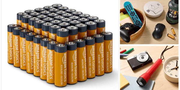 A group of batteries stacked together