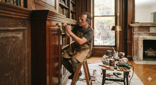 Custom millwork restoration & refinishing NYC.jpg