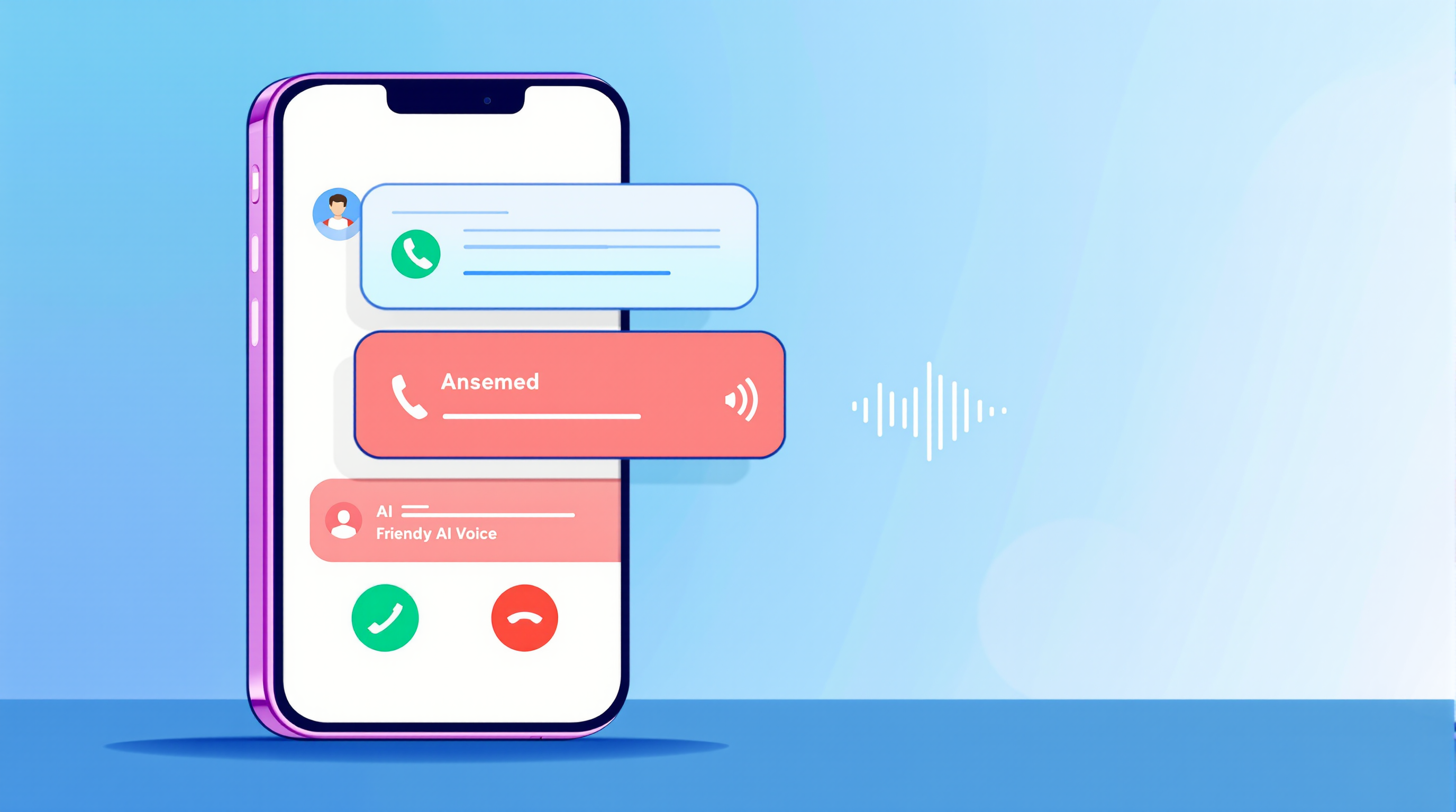 Multiple simultaneous calls being answered by an AI voice agent
