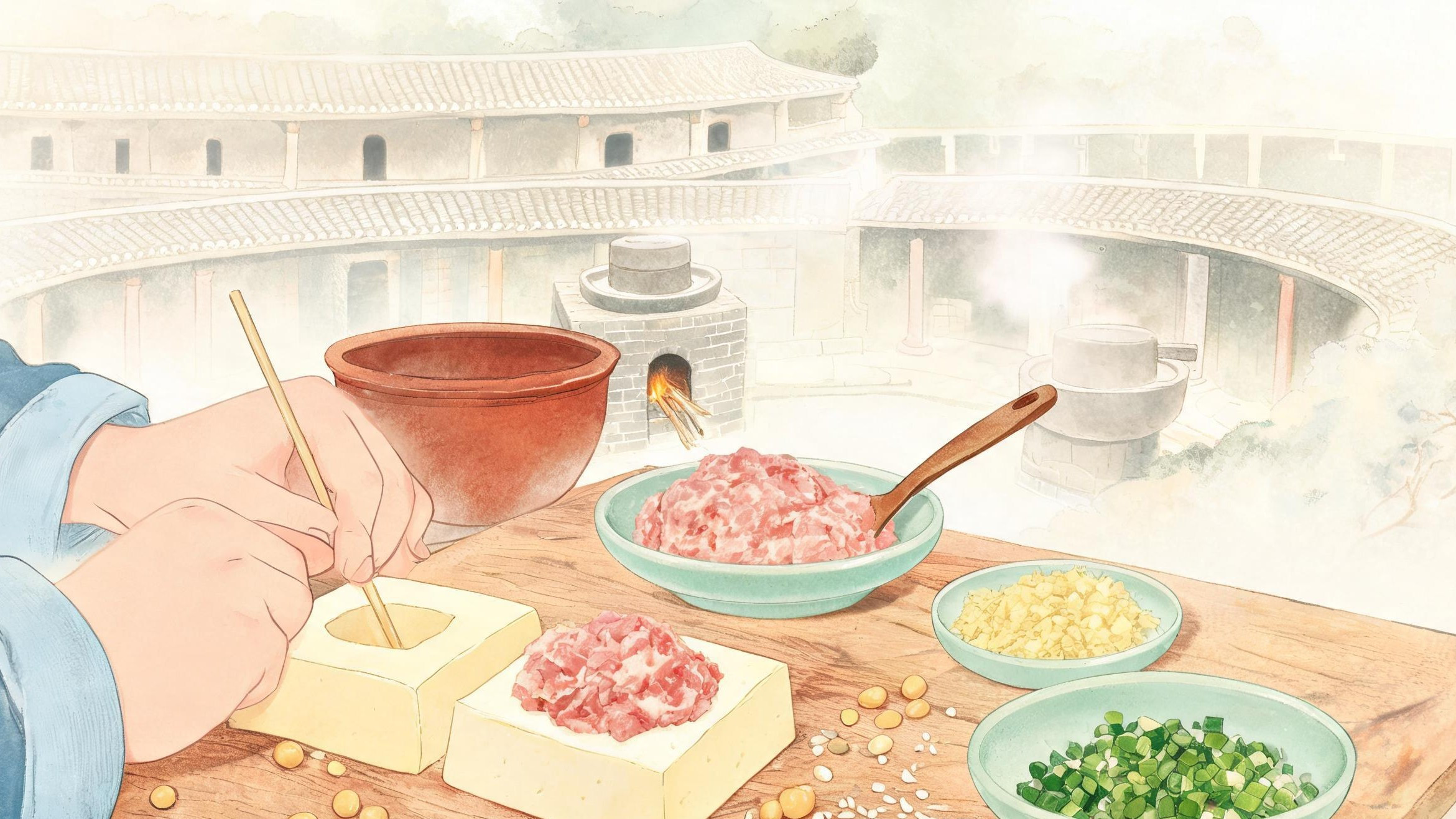 客家酿豆腐·工艺