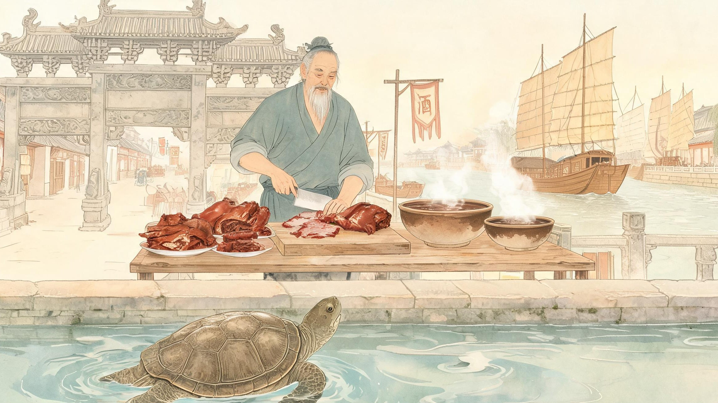 沛县鼋汁狗肉·食俗