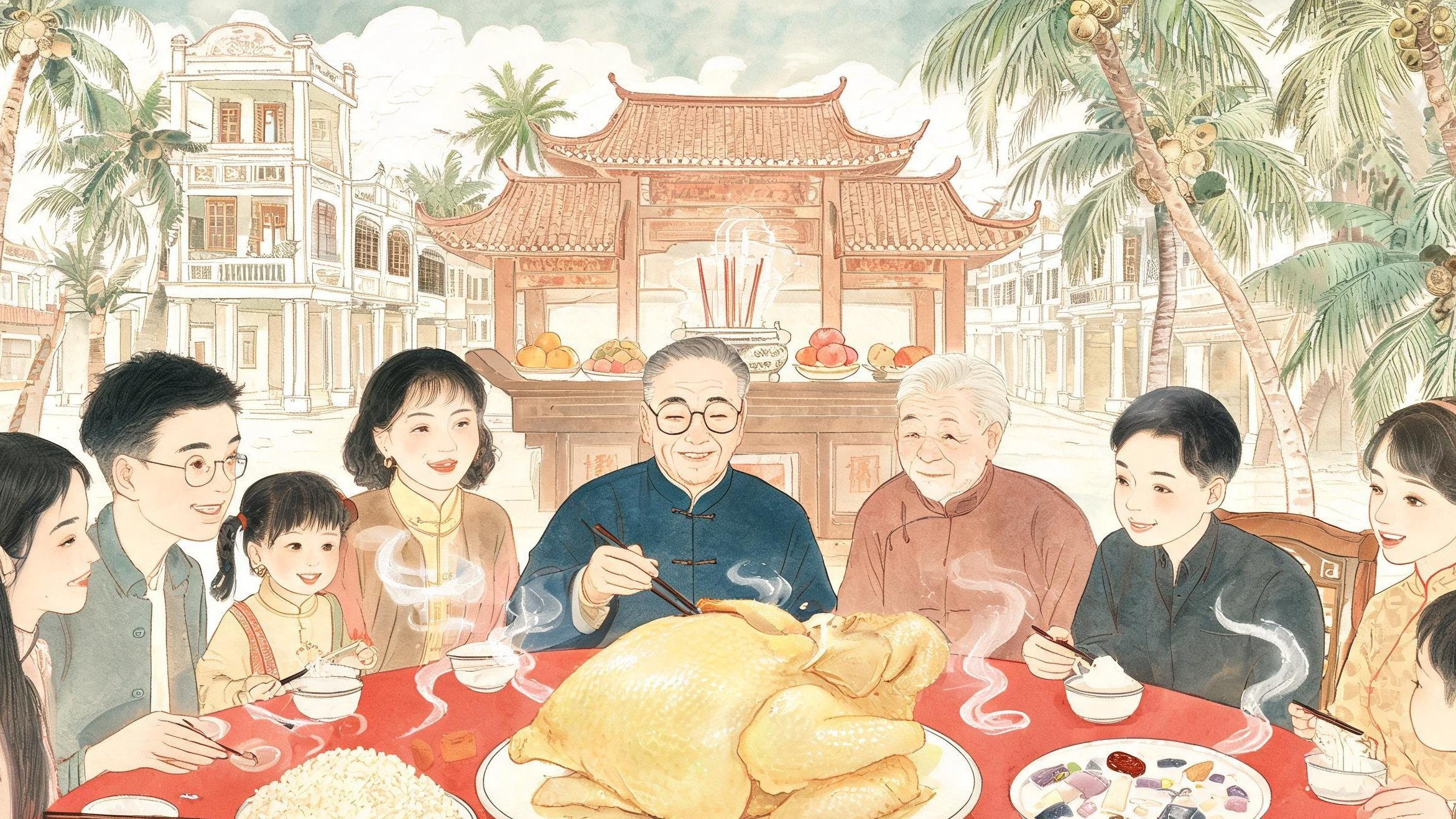 文昌鸡·食俗
