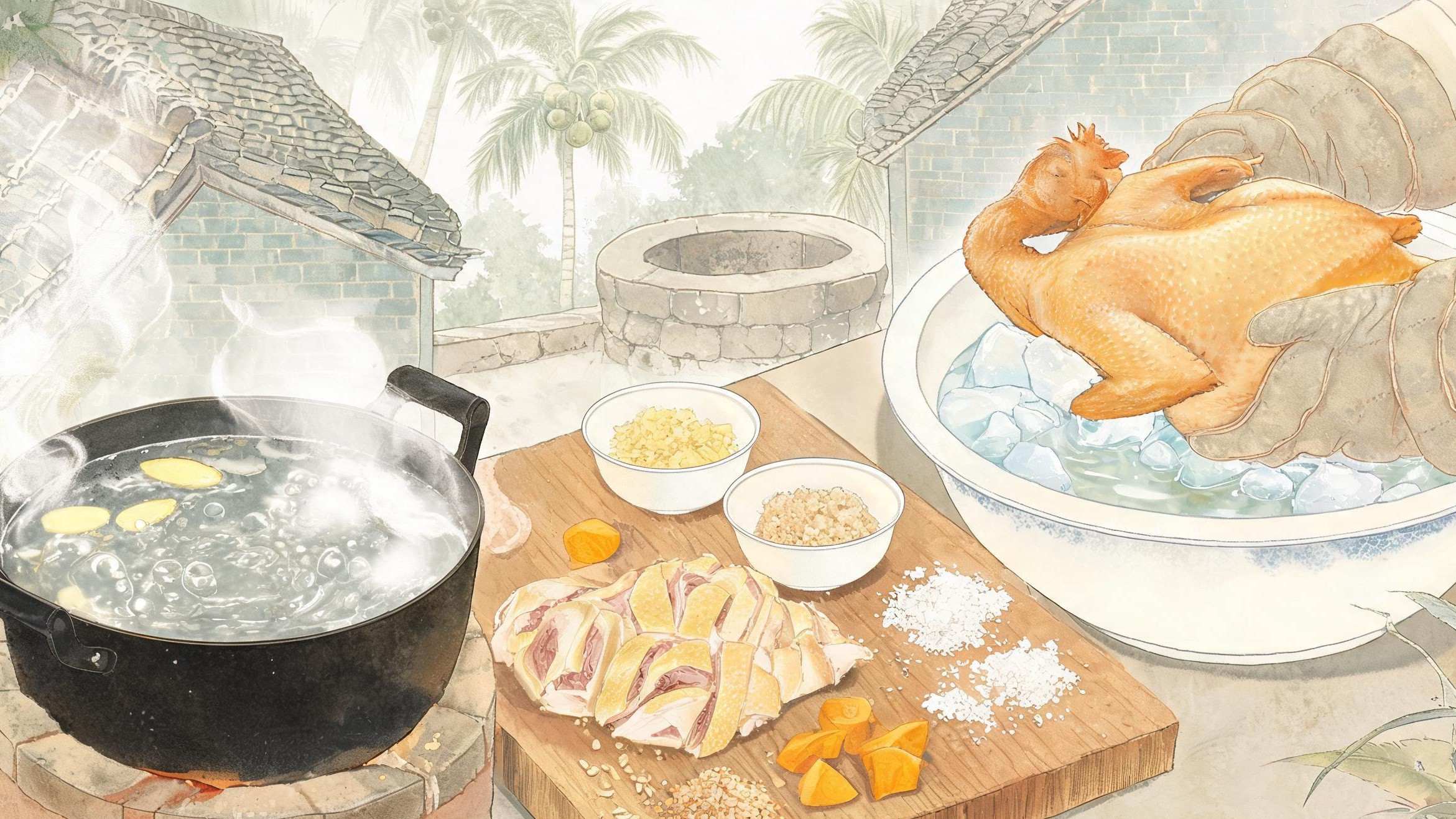 文昌鸡·工艺