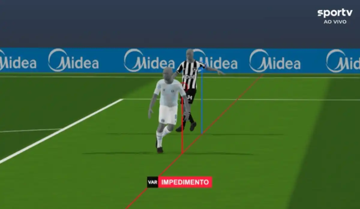 UM CENTÍMETRO! VAR divulga áudio de gol anulado do Grêmio contra o Botafogo